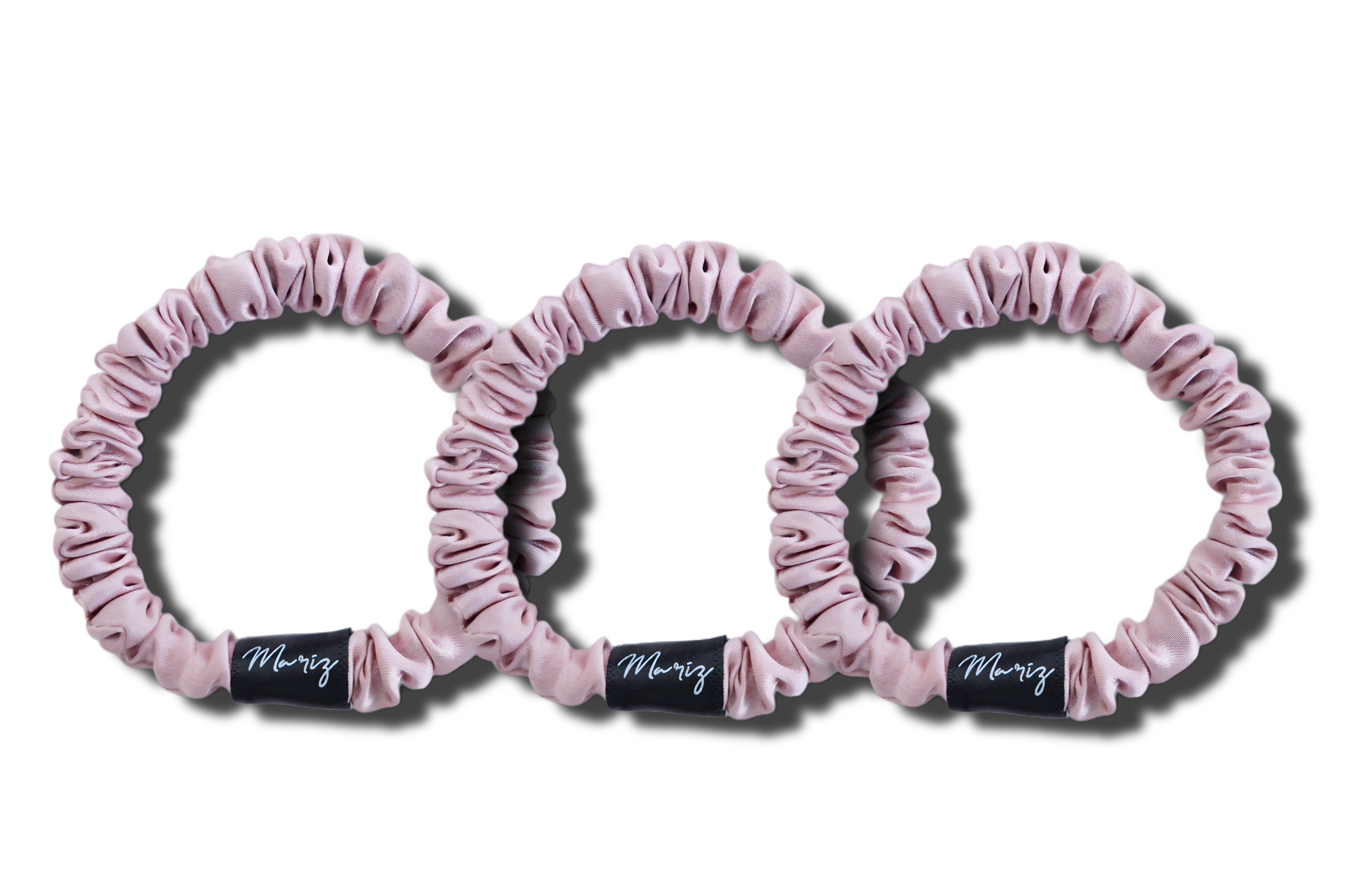 Rosé Skinny Scrunchie Set