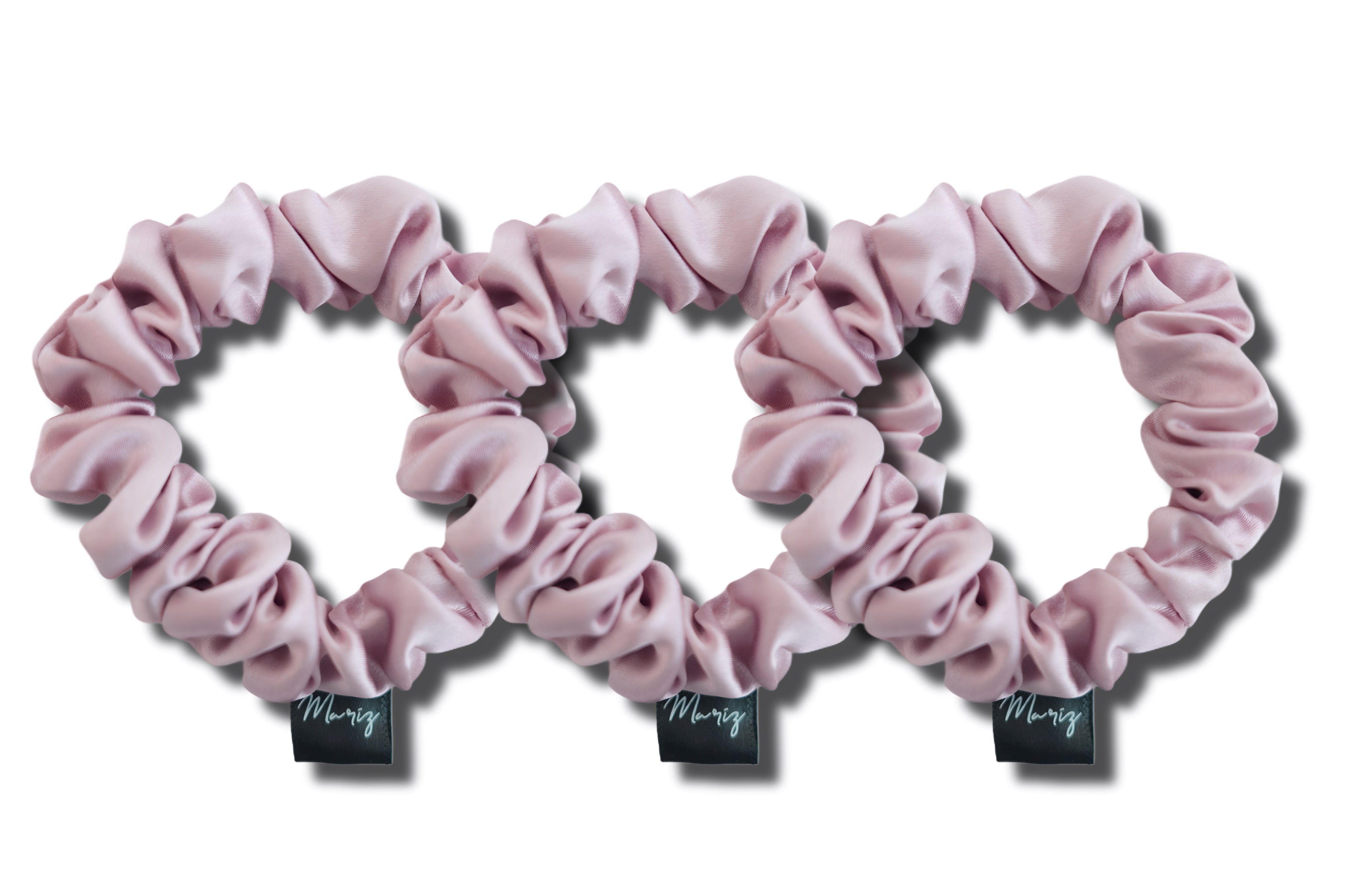 Rosé Midi Scrunchie Set