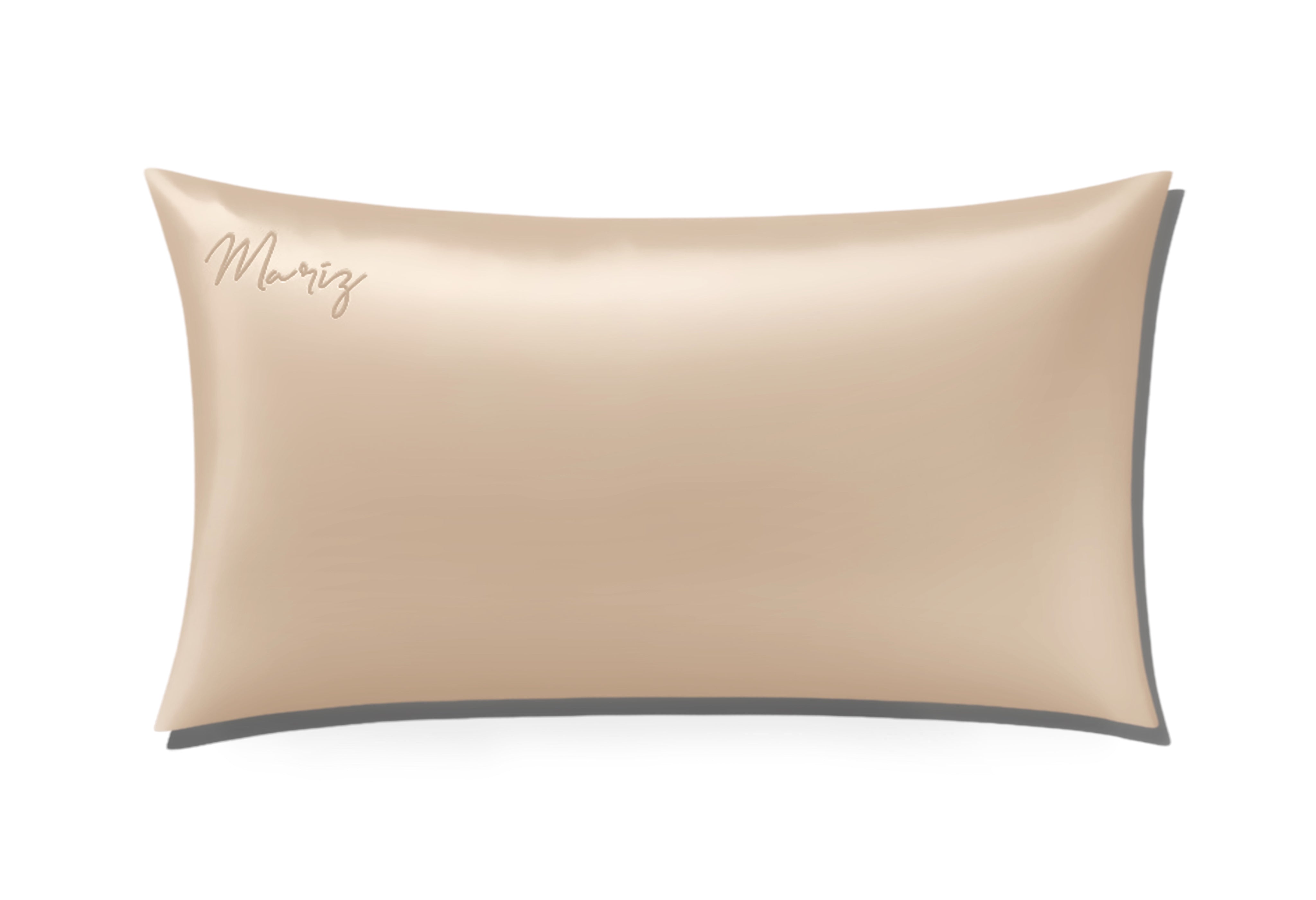 100% Pure Mulberry Silk Pillowcase by Mariz - Ivory King Size