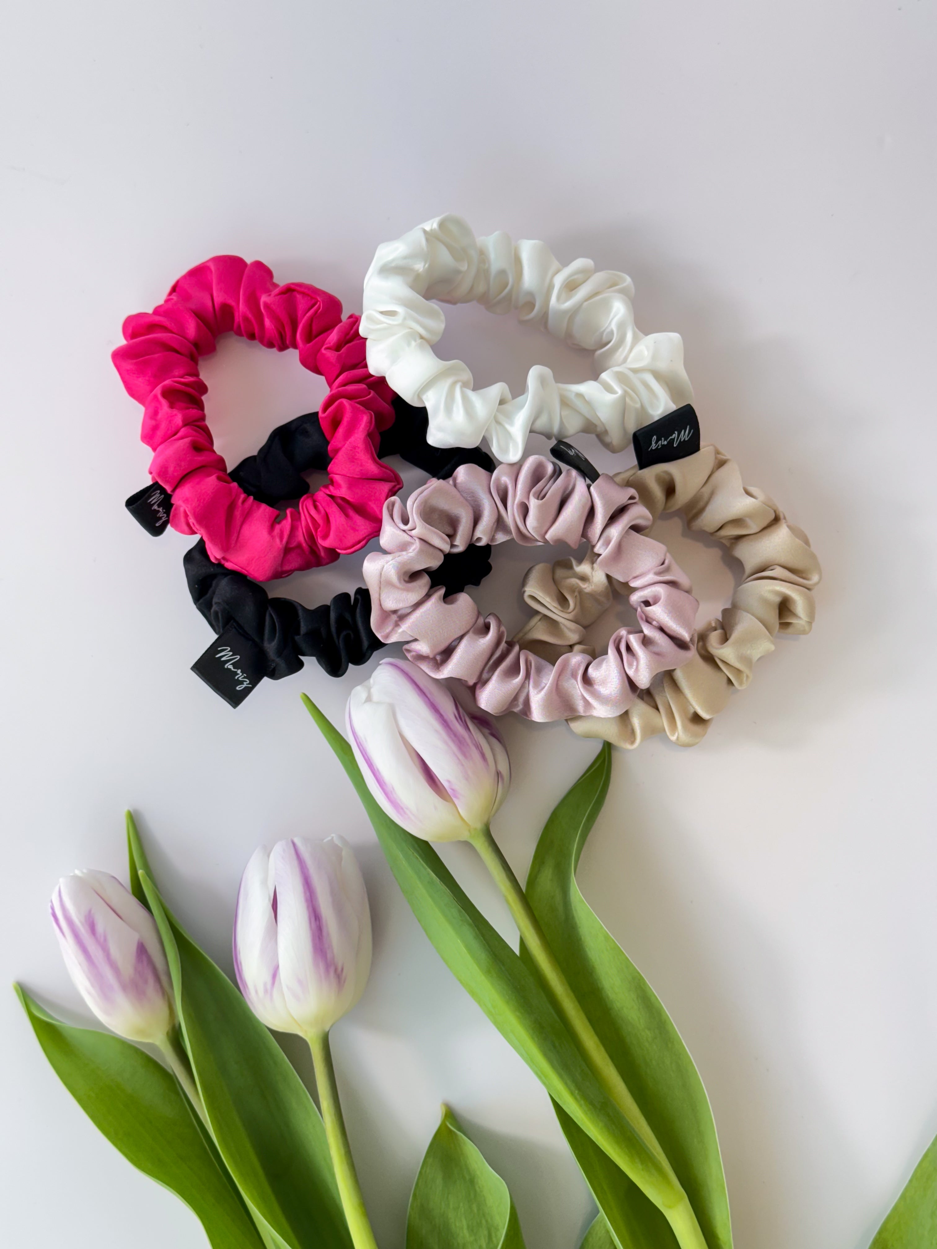 Ivory Midi Scrunchie Set