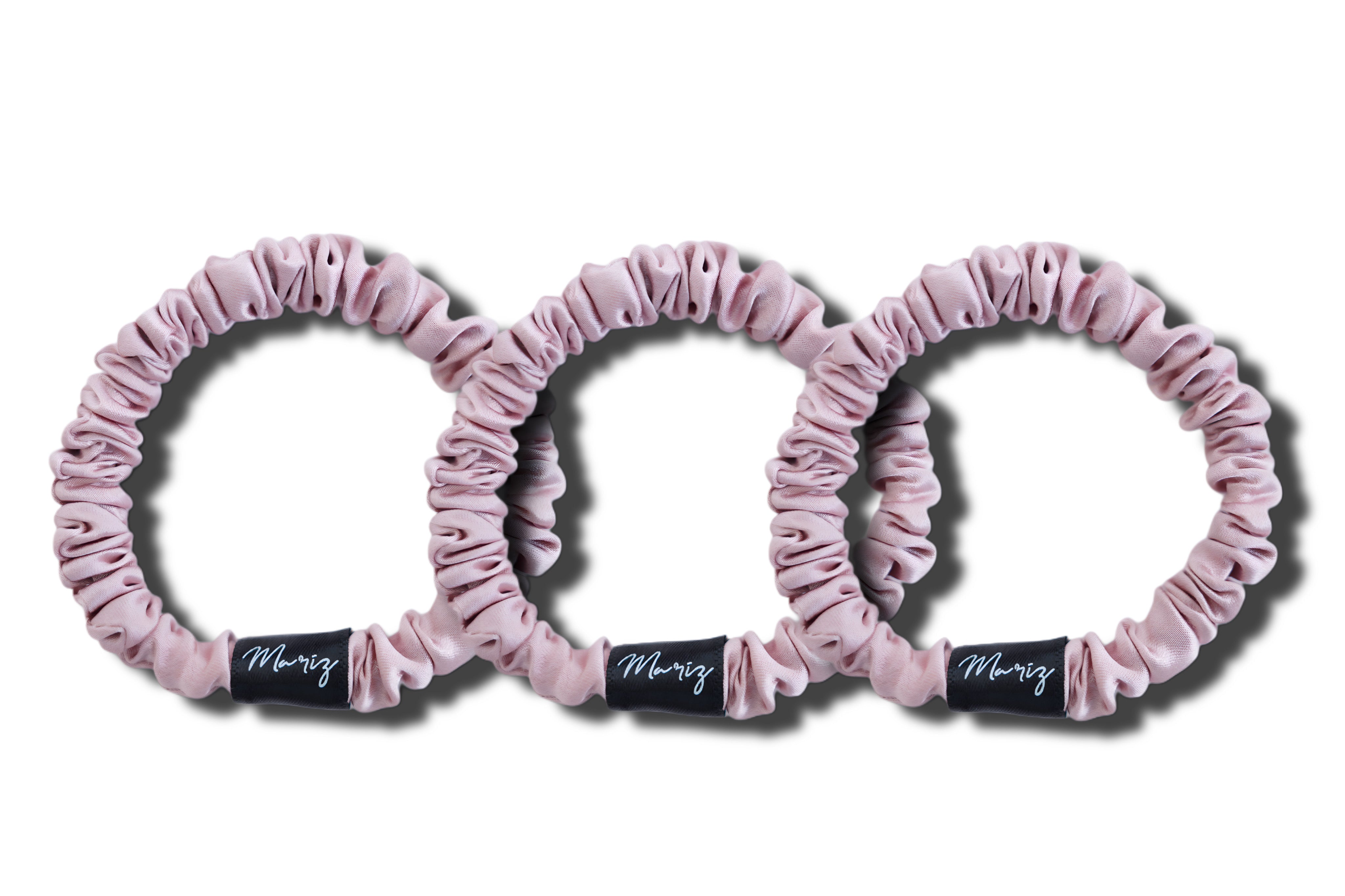 Rosé Skinny Scrunchie Set