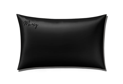 100% Pure Mulberry Silk Pillowcase - Noire Queen Size