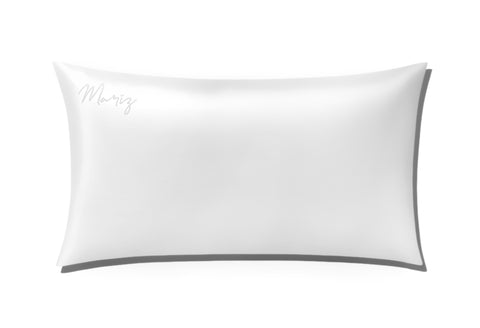 100% Pure Mulberry Silk Pillowcase by Mariz - Ivory King Size